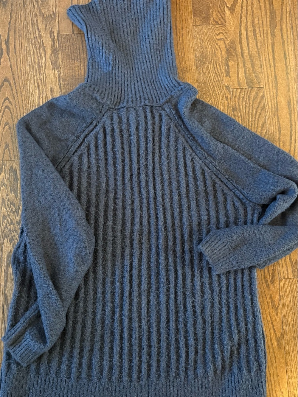 Free people Cozy Ribbed Turtleneck Sweater - Dark Gray